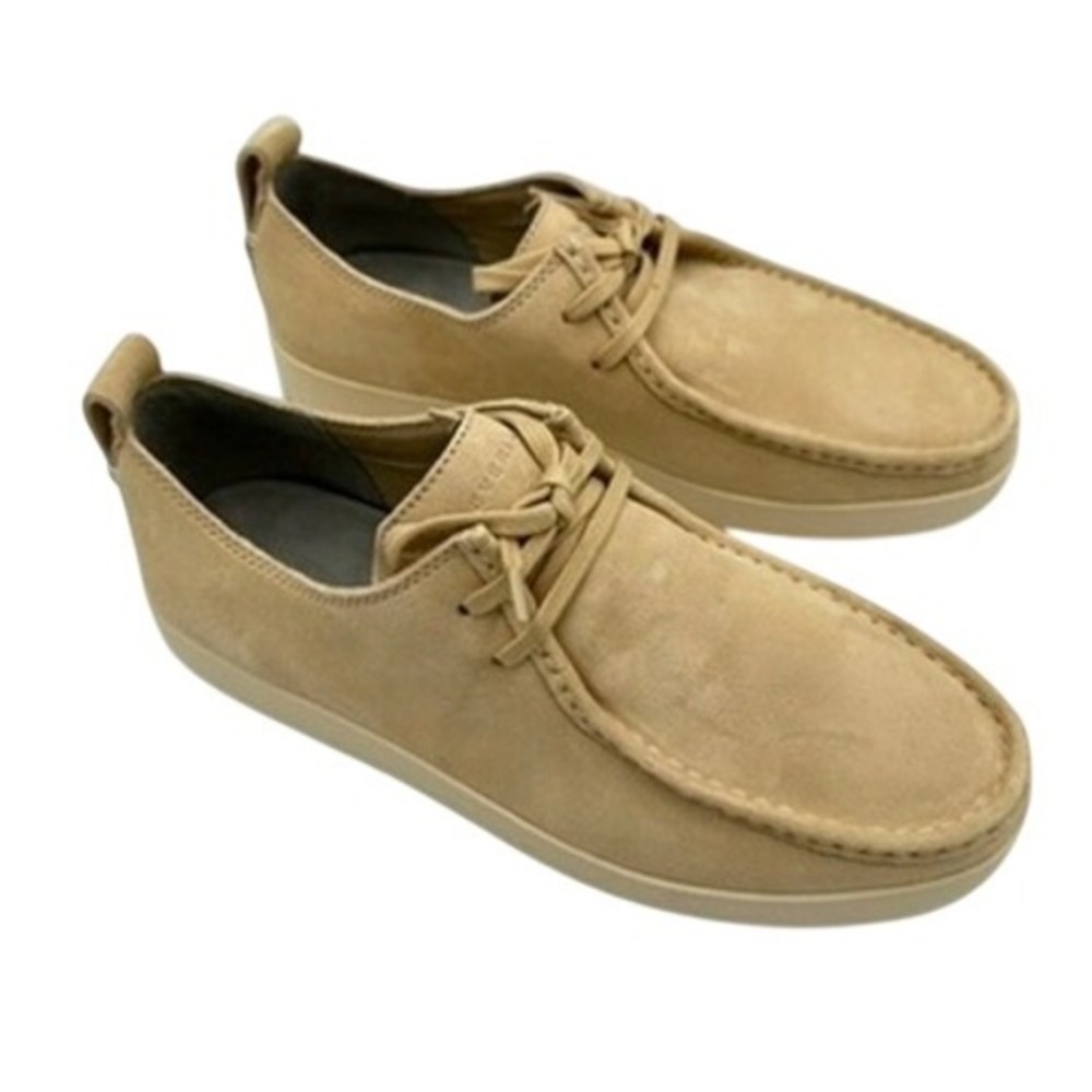 Everlane Forever Wallaby‎ Tan Suede Lace Up Moc Toe Shoes Neutral Minimalist
